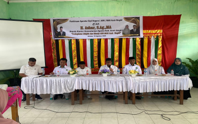 Kepala Kantor Kemenag Aceh Singkil, Laksanakan Pembinaan ASN MAN Aceh Singkil Tahun 2025.